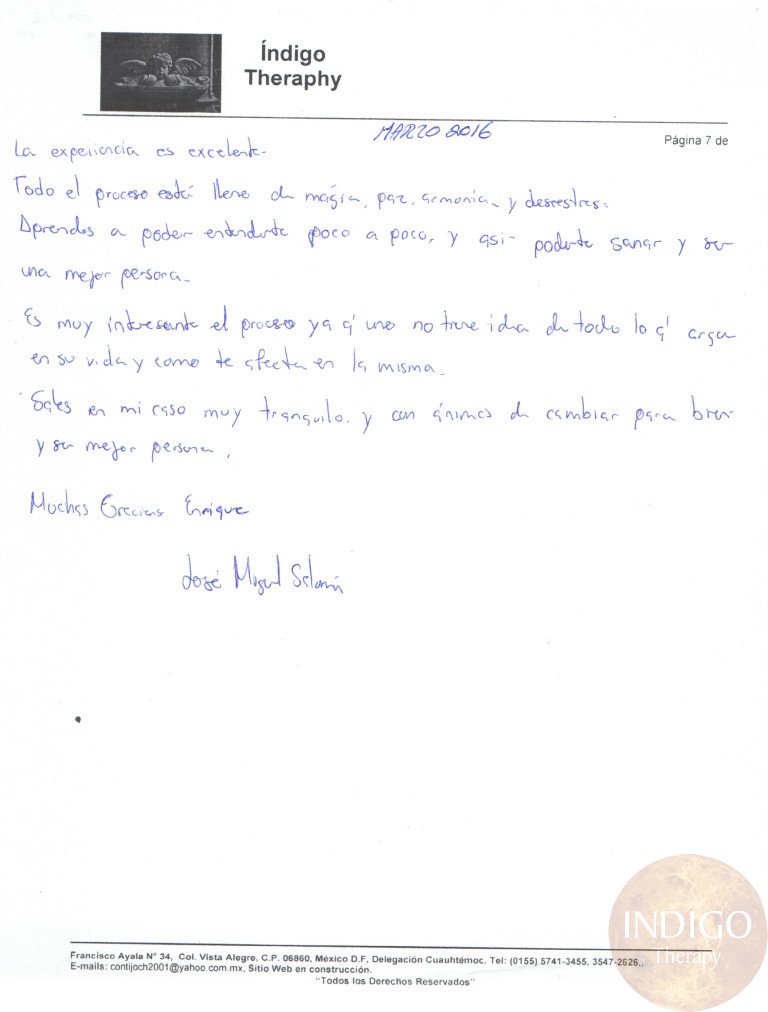 Testimonio marzo
