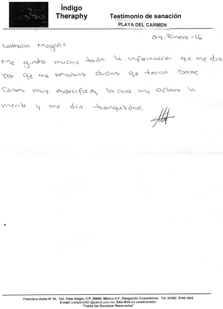 Testimonio 4 enero 2016