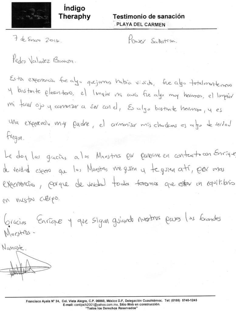 Testimonio 7 enero 2016