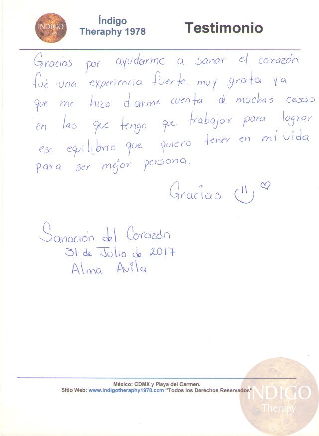 Testimonio 31 Julio 2017